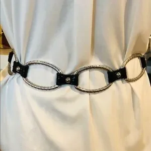 Brighton Black Silver Decorative Chain Link Belt Brighton | Accessories | Brighton Black And Silver Chain  main image 3
